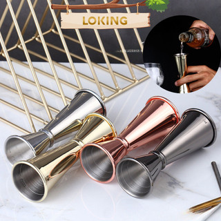Ly đong 2 đầu/Cốc đong nhựa Jigger 2 Đầu dùng trong định lượng pha chế - LOKING