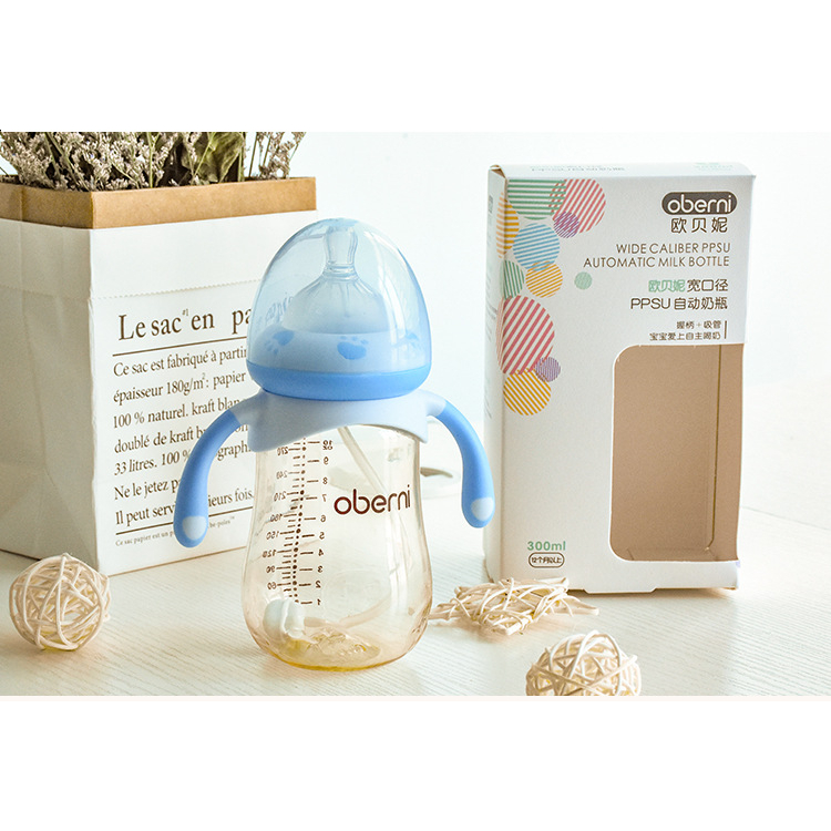 Bình sữa có quai Oberni 240/300ml nhựa -NTO62