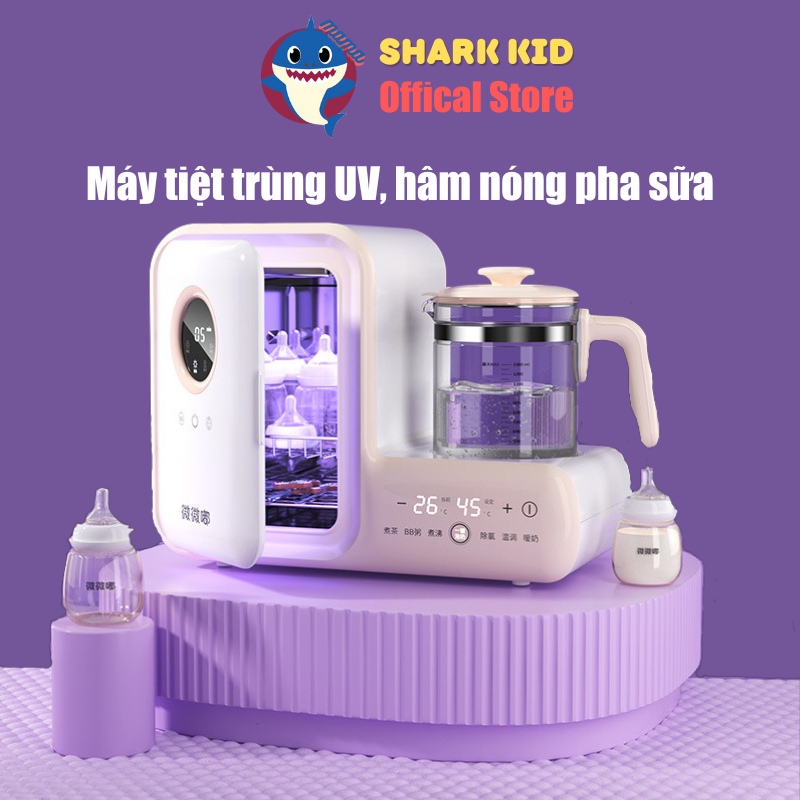 Mã 30K- Máy tiệt trùng bình sữa bằng tia cực tím M19 đa năng, máy khử khuẩn sấy khô bình sữa nội địa Trung