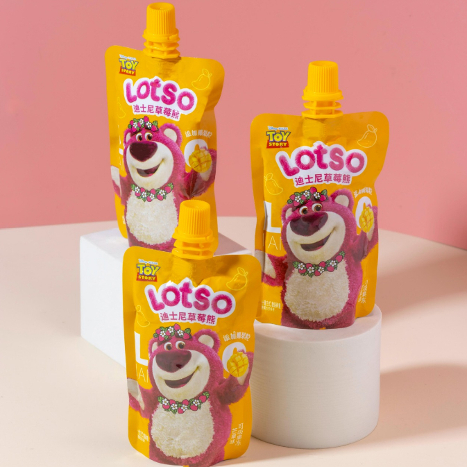 Nước Trái Cây Gấu Dâu Lotso 3 Vị Đào/ Dâu/ Xoài