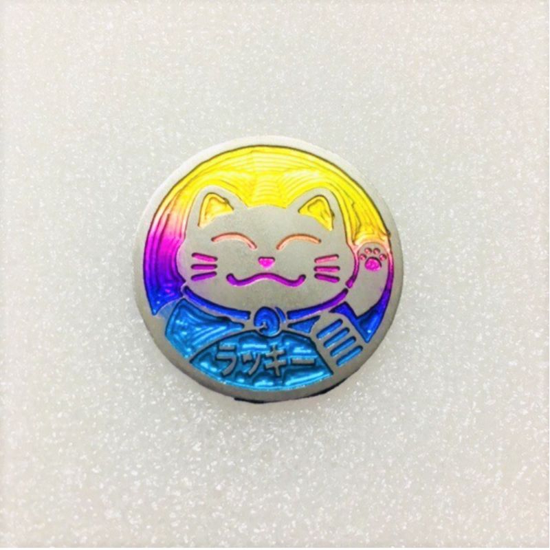 Mèo thần tài titan trang trí xe máy, ô tô, điện thoại....