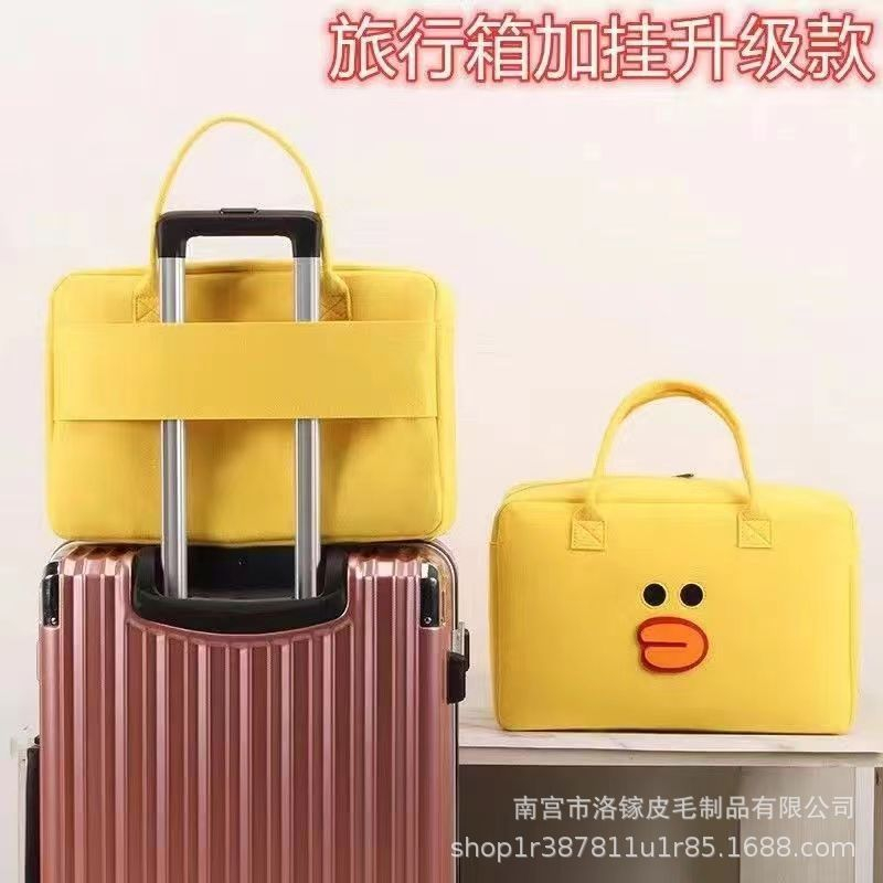 Túi nỉ gấu dâu siêu đáng yêu size lớn, túi xách tote họa tiết hoạt hình dễ thương cho bé và mẹ bỉm sữa