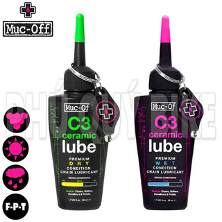 Nhớt xe đạp muc-off c3 ceramic dry-wet lube 50ml từ anh quốc