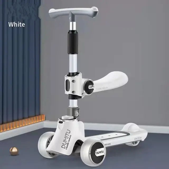 Xe Scooter trượt ngồi đa năng T001 cao cấp có đèn, nhạc và ghế ngồi cho bé