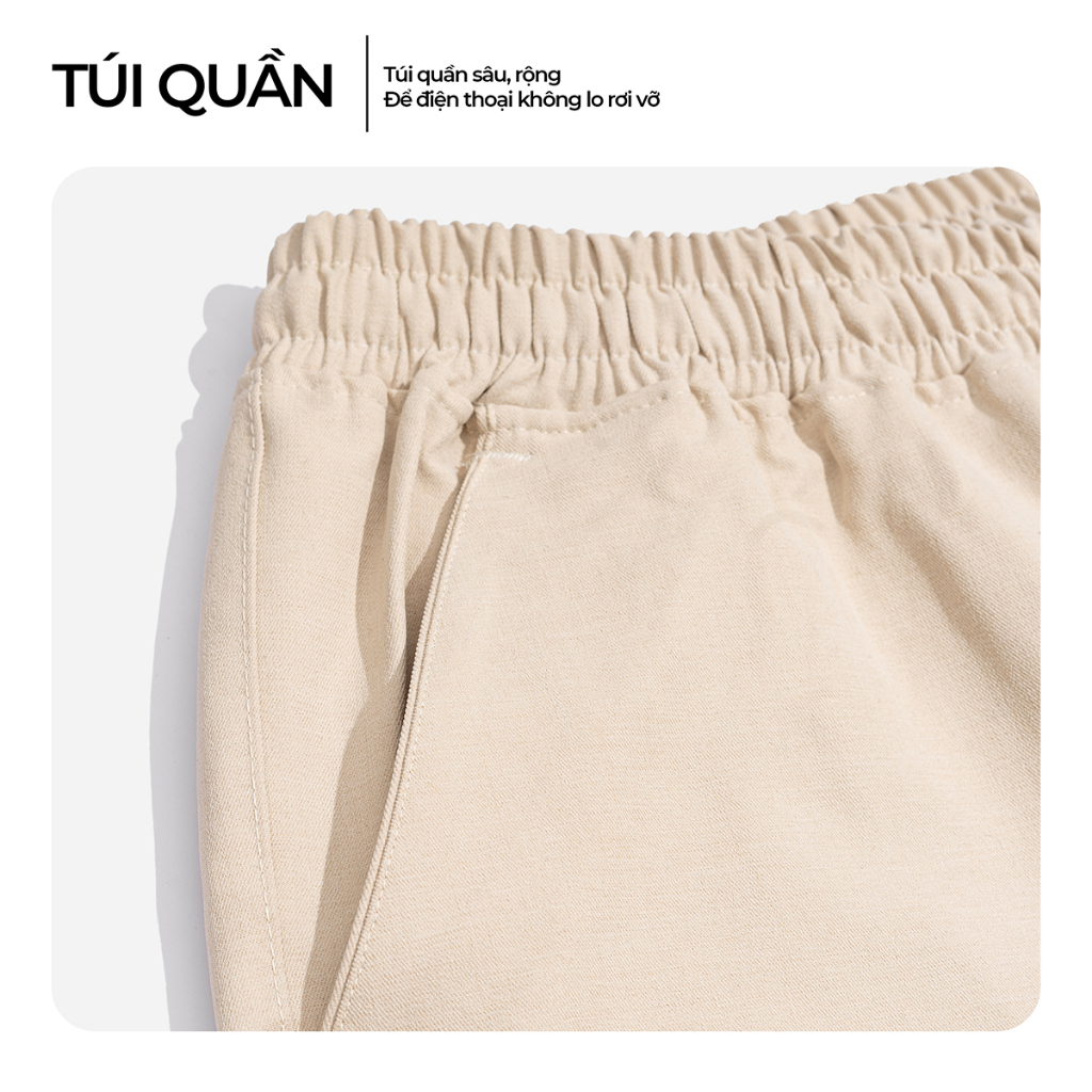 Quần Jogger Kaki Nam ROUGH Outfit Basic Trẻ Trung, Kaki Dày Dặn, Co Giãn, Cao Cấp