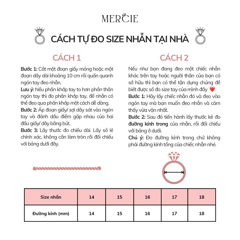 Nhẫn Nữ Bạc 925 Đá Mặt Trăng Đơn Giản Moonstone Ring Mercie Jewelry