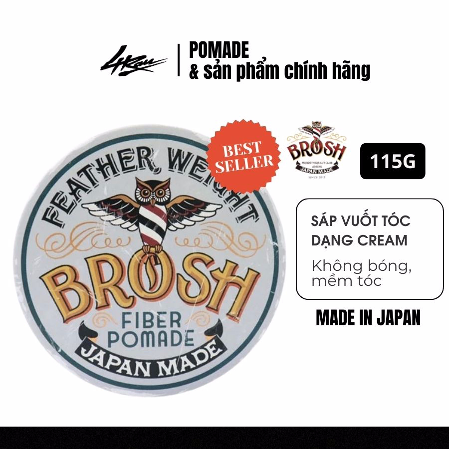 [CHÍNH HÃNG] Sáp vuốt tóc Brosh Fiber Pomade
