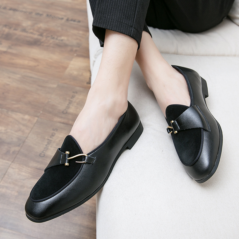 Giày lười nam da lộn đế cao su , thiết kế mới nhất với phong cách giày Monkstrap độc đáo