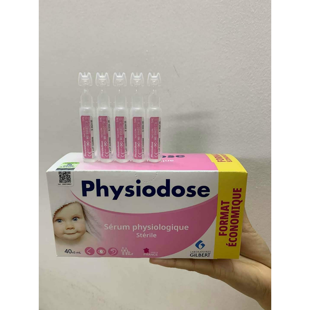 Nước muối sinh lý pháp Physiodose mẫu mới