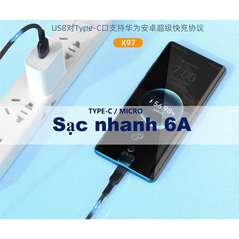 CÁP DÙ SẠC NHANH 6A BYZ