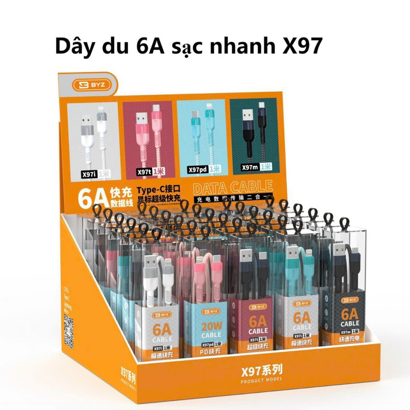 CÁP DÙ SẠC NHANH 6A BYZ