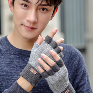 Găng tay, bao tay len hở ngón (cụt ngón) mã K61 ấm áp, thời trang thuận tiện cho nam và nữ