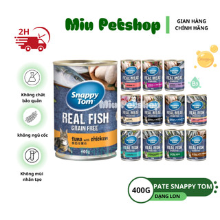 Pate cho mèo snappy tom - lon 400gr - pate snappy tom, thức ăn dinh dưỡng cho mèo.
