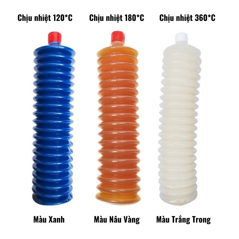 Mỡ Sâu, Mỡ Bò Bôi Trơn Chịu Nhiệt 120*C/ 180*C/ 360*C Đóng Chai Dạng Con Sâu 400g - Daumocongnghiep