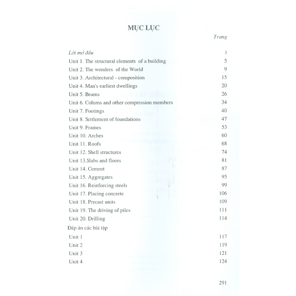Sách - Tiếng Anh Trong Xây Dựng Và Kiến Trúc