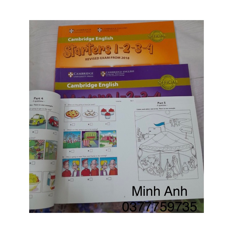 Test gộp 1-4 Starter, Mover, Flyer Authetic