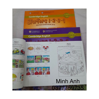 Test gộp 1-4 Starter, Mover, Flyer Authetic (Tặng kèm file nghe)