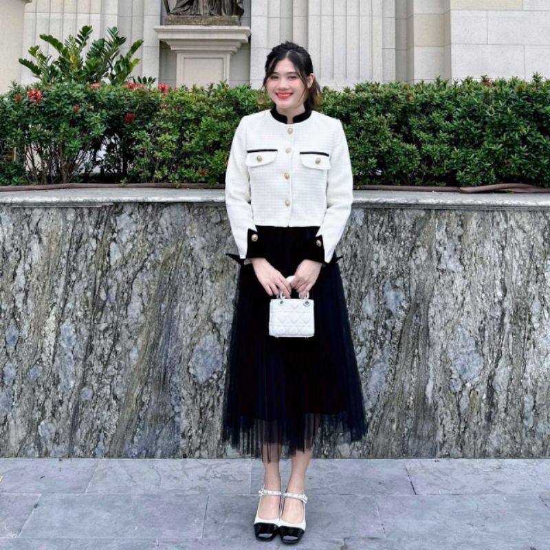 Áo Khoác Dạ khuy đồng