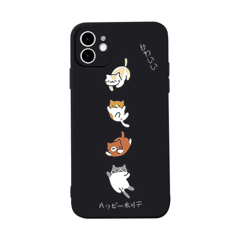 Ốp Điện Thoại TPU Dẻo Mèo Cho Iphone 14 13 12 11 Pro Promax 6 6S 7 8 Plus X XR XSMax e1607