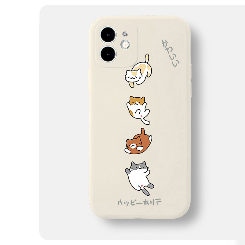 Ốp Điện Thoại TPU Dẻo Mèo Cho Iphone 14 13 12 11 Pro Promax 6 6S 7 8 Plus X XR XSMax e1607