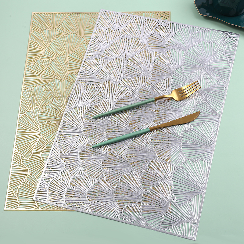 Tấm lót bàn ăn PVC vân lá cao cấp sang trọng, hàng dày đẹp