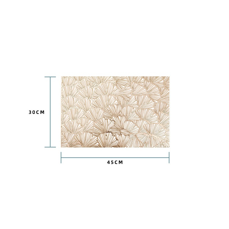 Tấm lót bàn ăn PVC vân lá cao cấp sang trọng, hàng dày đẹp