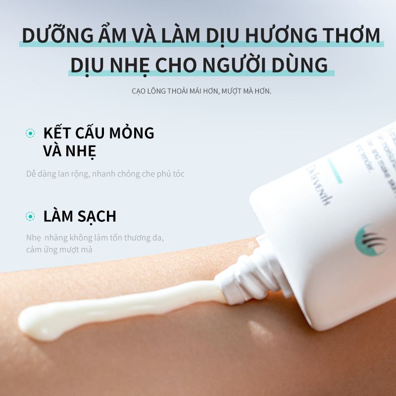 Kem tẩy lông DELEVENTH dành cho nam và nữ, ức chế mọc lông, không đau tay chân 60ml