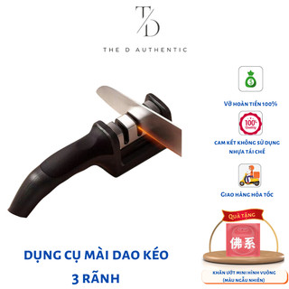 Dụng cụ mài dao kéo 3 cấp độ mài dao siêu nhanh siêu bén, dụng cụ mài dao kéo siêu tiện lợi - The D