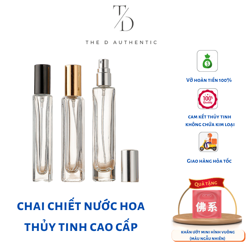 Chai/lọ chiết nước hoa cao cấp, chai/lọ chiết nước hoa siêu tiện lợi 5/8/10/20 ml- The D