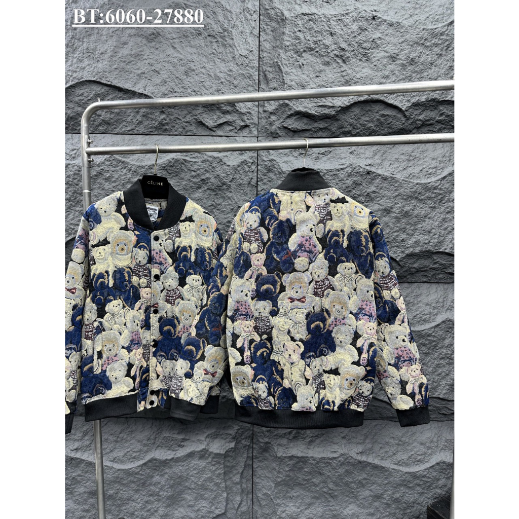 Aó bomber unisex dài tay nam AN19 chất dệt giả bò tàu hai lớp trẻ trung thể thao