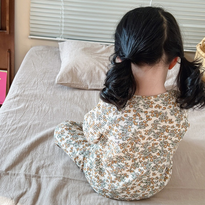 Set bộ tổ ong hoạ tiết siêu xinh cho bé gái có 6 màu