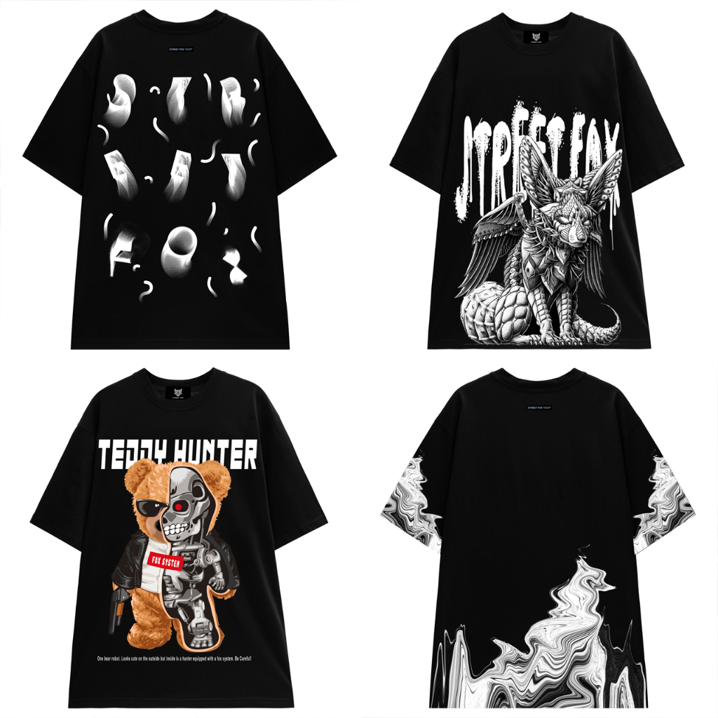 Áo Thun Phông Nam Nữ Local Brand Form Rộng Unisex Street Fox