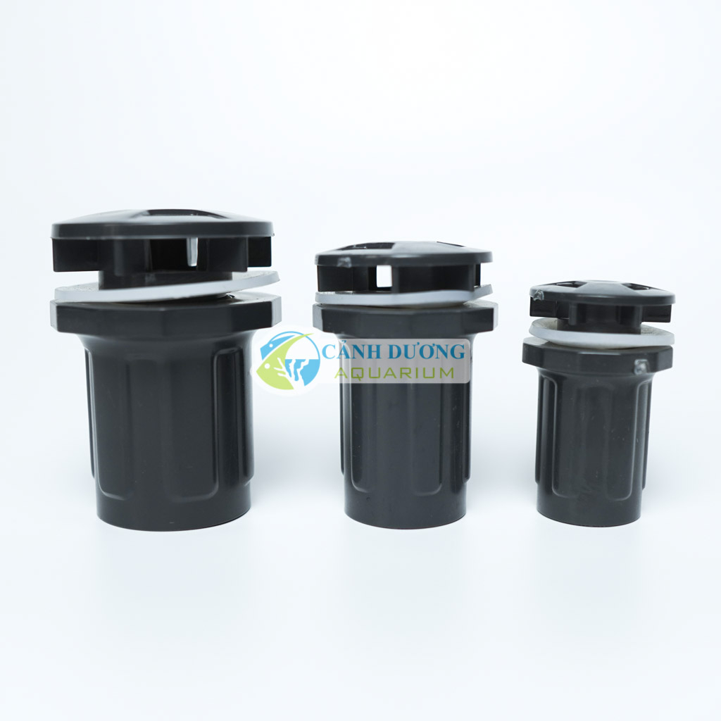 Nấp hút đáy, xả đáy, xả lọc màu đen ĐEN U-PVC Phi 32-25-20 chuyên dùng cho hồ cá