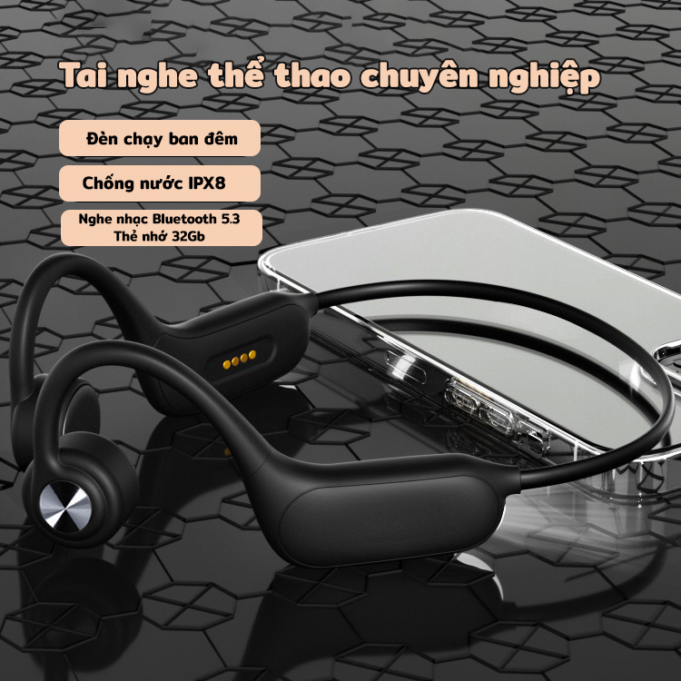 Tai nghe truyền xương tích hợp đèn chạy bộ P8s 32Gb