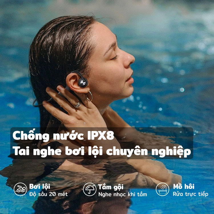 Tai nghe truyền xương tích hợp đèn chạy bộ P8s 32Gb