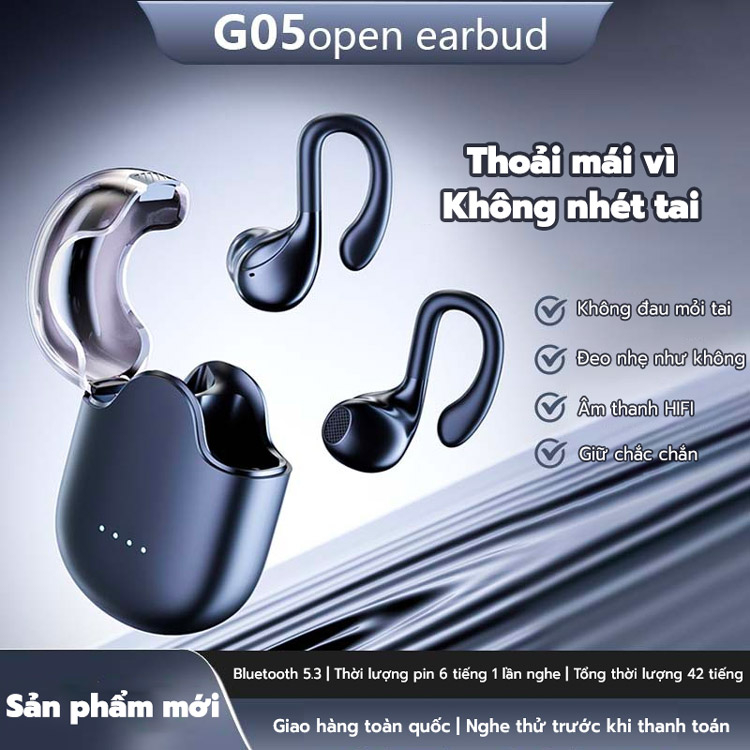 Tai nghe thể thao dạng mở thoáng khí OWS-G05 Open Earbud