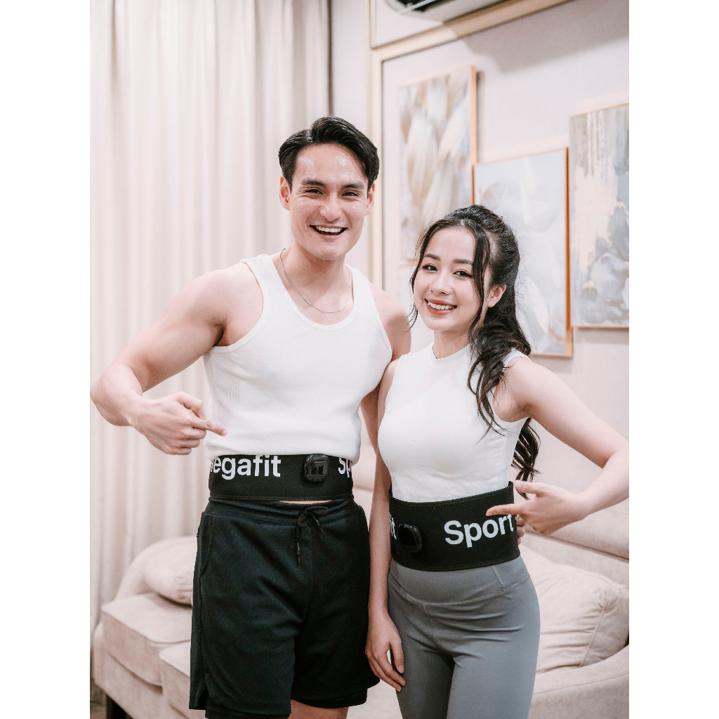 Đai Tập MEGAFIT SPORT Đen Chip Đo Calo Siêu Co Giãn Tập Cơ Giảm Mỡ Bụng Thông Minh Rung Nhiều Cấp Độ Dành Cho Nam Và Nữ