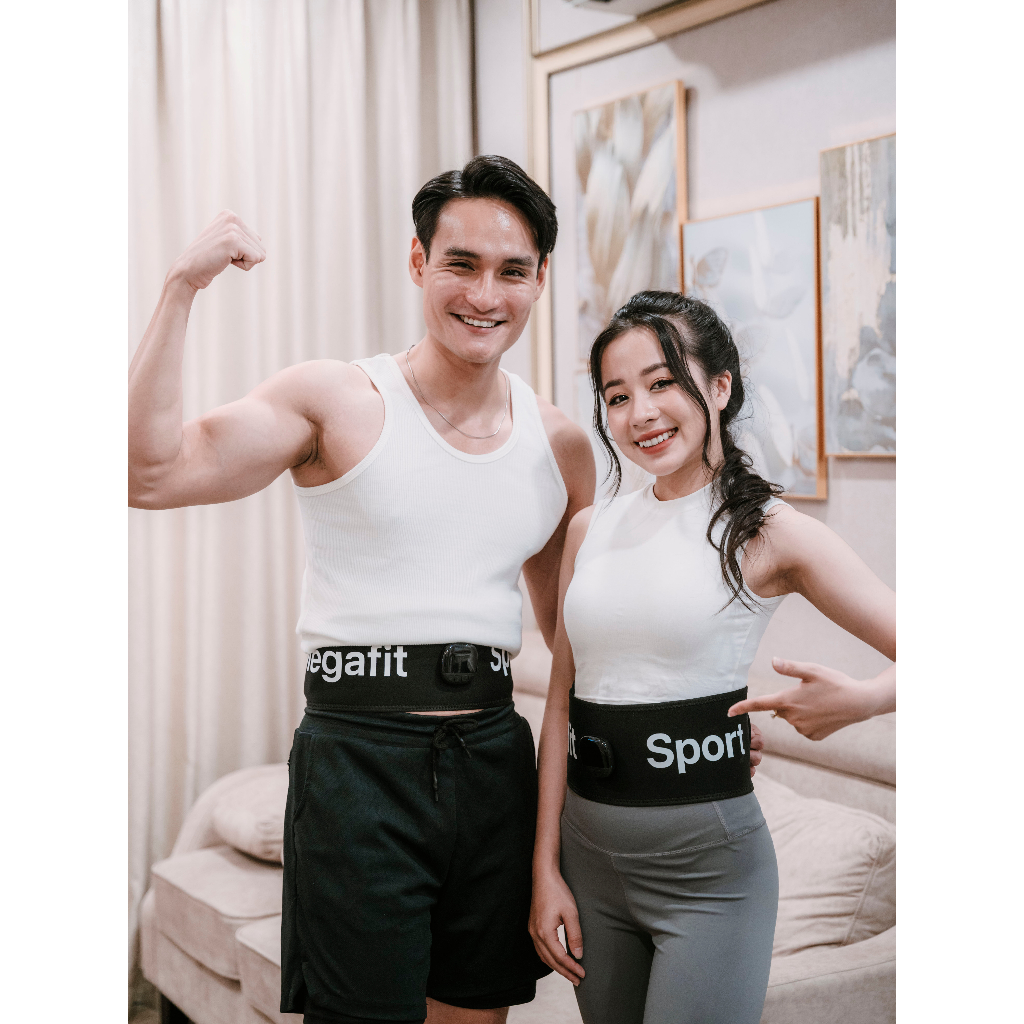 Đai Tập MEGAFIT SPORT Đen Chip Đo Calo Siêu Co Giãn Tập Cơ Giảm Mỡ Bụng Thông Minh Rung Nhiều Cấp Độ Dành Cho Nam Và Nữ