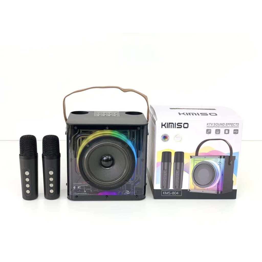 Loa Bluetooth karaoke mini KIMISO KMS-804 không dây xách tay công suất lớn, âm thanh sống động