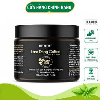  Tẩy Tế Bào Chết Toàn Thân The Cafuné Chính Hãng 200ml Gel Tẩy Da Chết Cà Phê Body Trắng Da Cơ Thể Tại Nhà Spa 