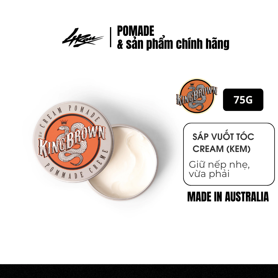 Sáp vuốt tóc King Brown Cream