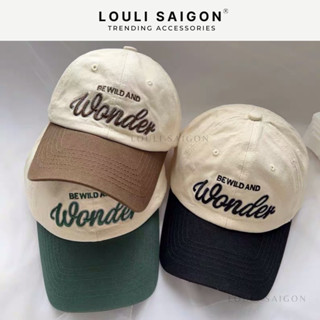 Mũ lưỡi trai WONDER chất liệu vải kaki cao cấp, form mềm, phong cách nón lưỡi trai Hàn Quốc M05