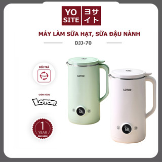 Máy làm sữa hạt mini, máy nầu sữa hạt Lotor DJJ-70 dung tích 600ml với 6 chức năng xay nấu, làm sinh tố