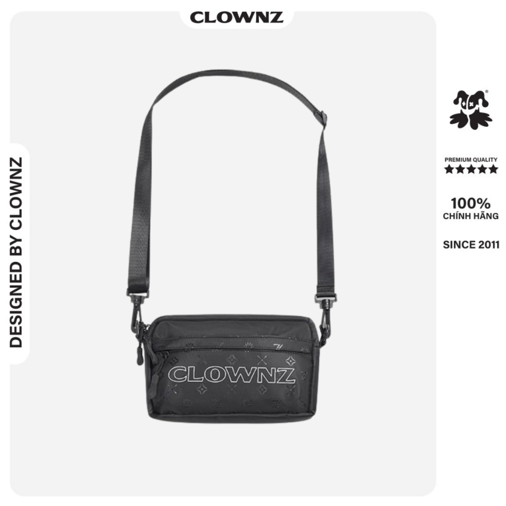 Túi đeo chéo local brand ClownZ Daily Bag vải canvas nam nữ thời trang hàn quốc