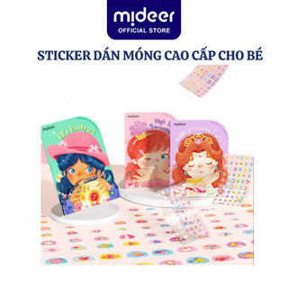  Sticker dán móng tay cho bé Mideer Nail stickers Mideer 4 mẫu miếng dán móng tay giả cho bé gái
