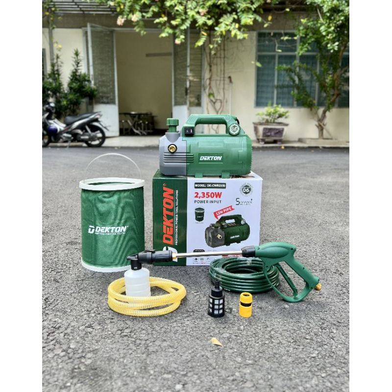 [Chính hãng] Máy rửa xe, rửa máy lạnh Dekton DK-CWR2350 2350w - Chỉnh áp