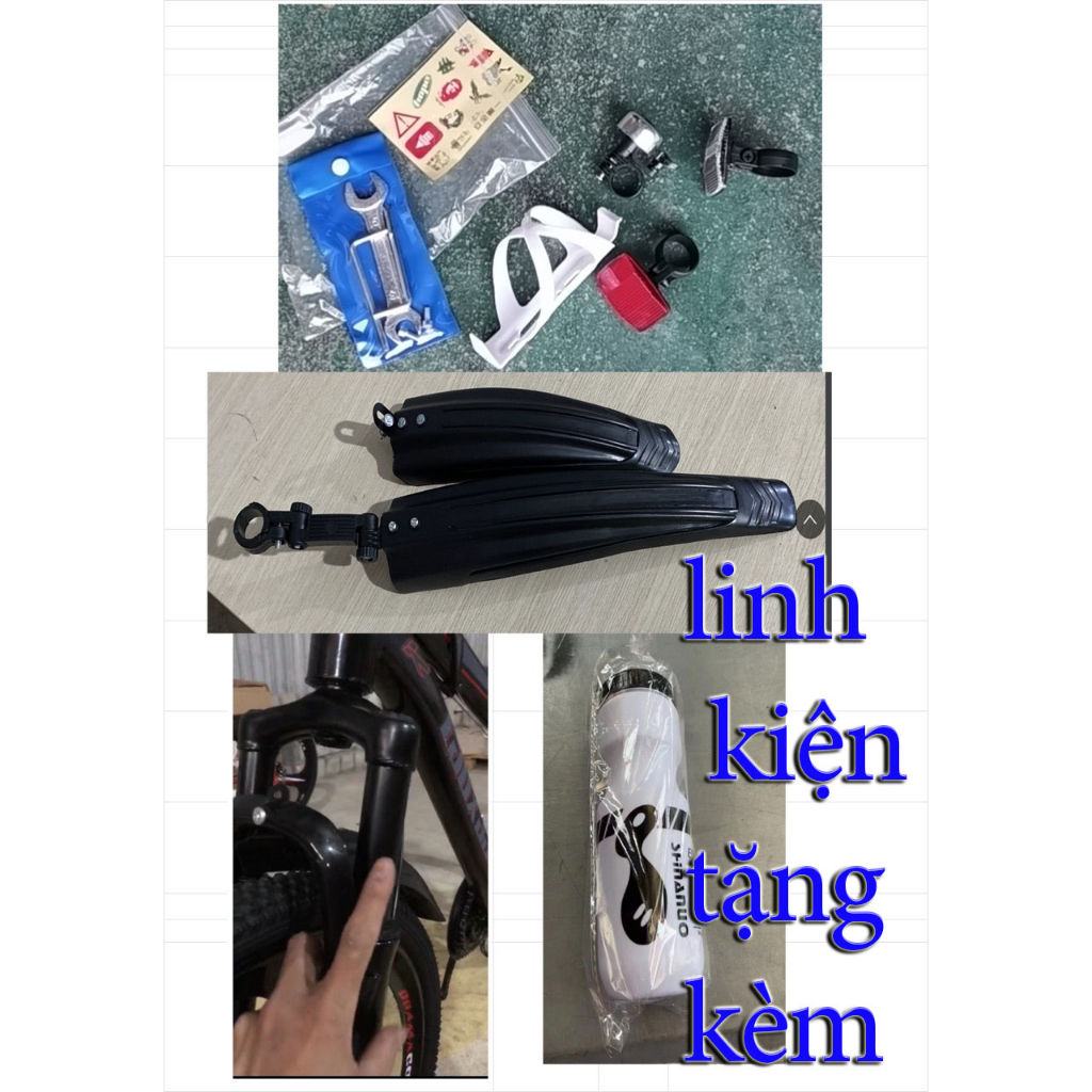 Xe đạp thể thao laux jack phản quang, Xe đạp ngoài trời Laux Jack có giảm sốc,  bánh 24inh, 26inch , 21 tốc độ