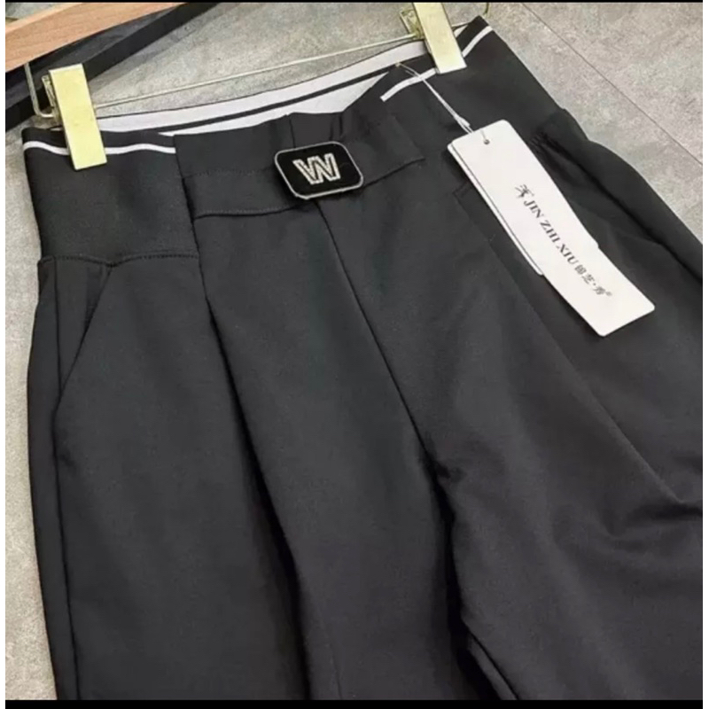 Quần umi cạp cao dáng baggy công sở cho nữ