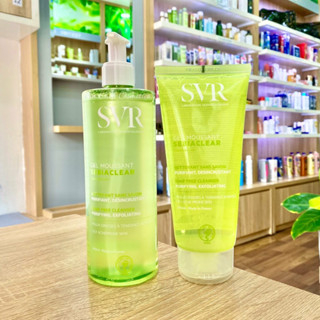 Sữa Sữa Rửa Mặt SVR Cho Da Dầu Mụn - SVR Sebiaclear Gel Moussant 400ml Loại Bỏ Tế Bào Da Chết Mẫu Chiết