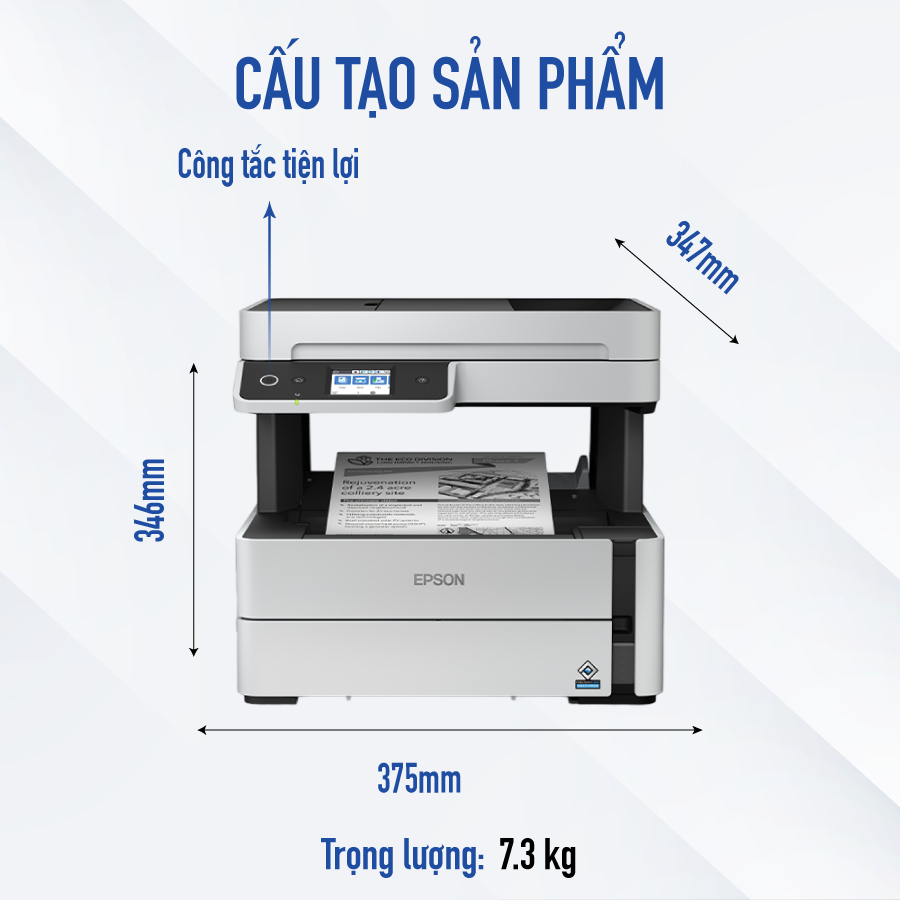 [Mã ELCL12 giảm 9% đơn 300K] Máy In Phun Epson M3170 Tích Hợp Đa Chức Năng 4 Trong 1 Đáp Ứng Đầy Đủ Nhu Cầu Doanh Nghiệp